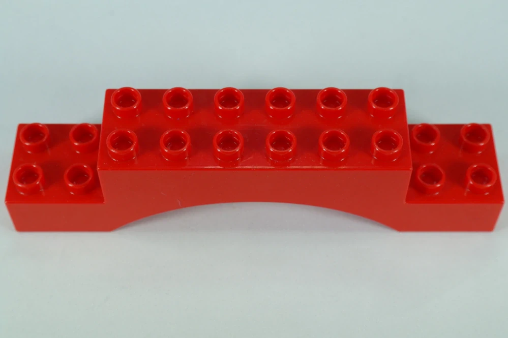 LEGO® DUPLO® cihla 2x10x2 oblouk - červený