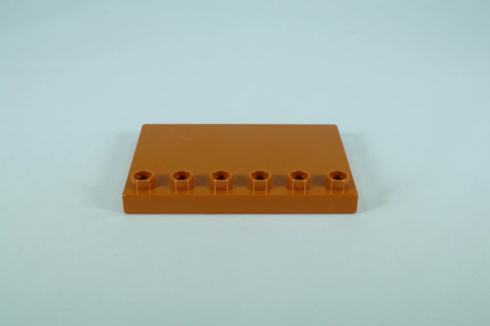 LEGO® DUPLO® deska, dlaždice 4x6 - tmavě oranžová