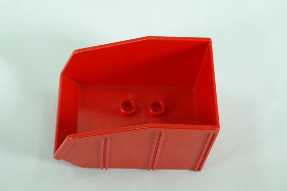 LEGO® DUPLO® korba vozu vysoká, se šikmým koncem - červená