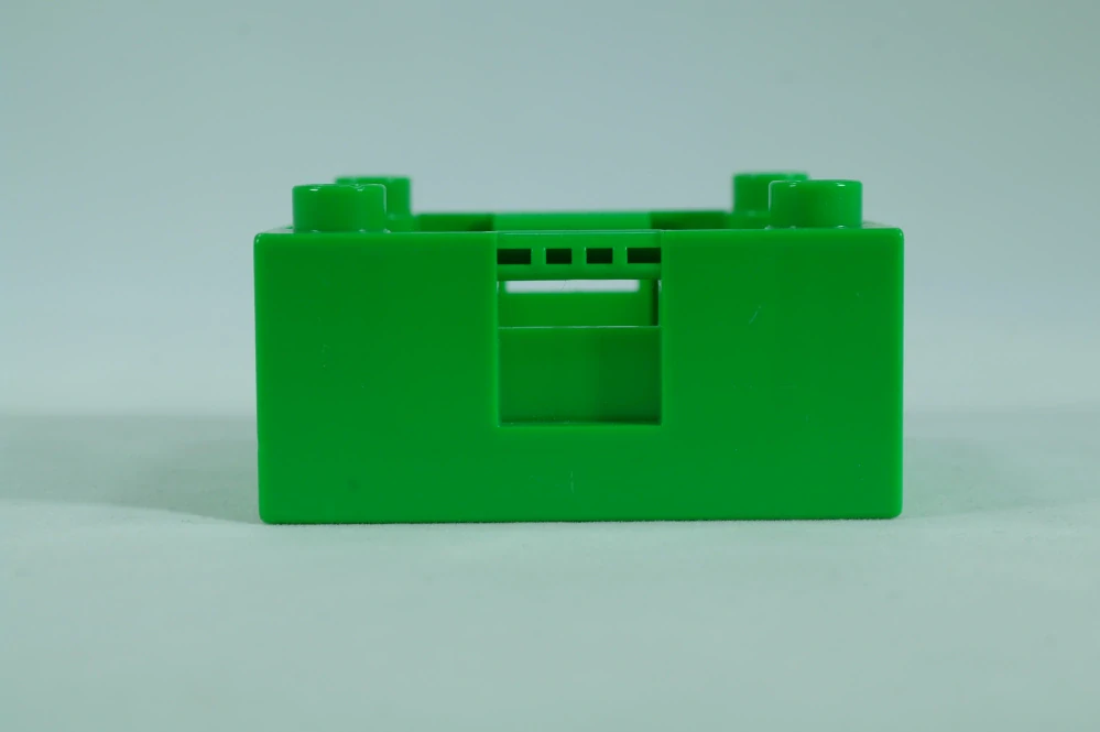 LEGO® DUPLO® kontejnerový box 4x4 se vzorem 4 čtverců - jasně zelený