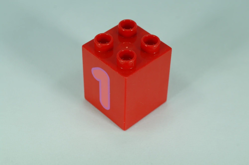 LEGO® DUPLO® čísla 2x2x2 červená - 1