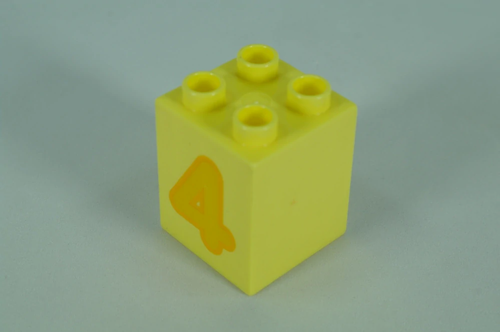 LEGO® DUPLO® čísla 2x2x2 jasně žlutá - 4
