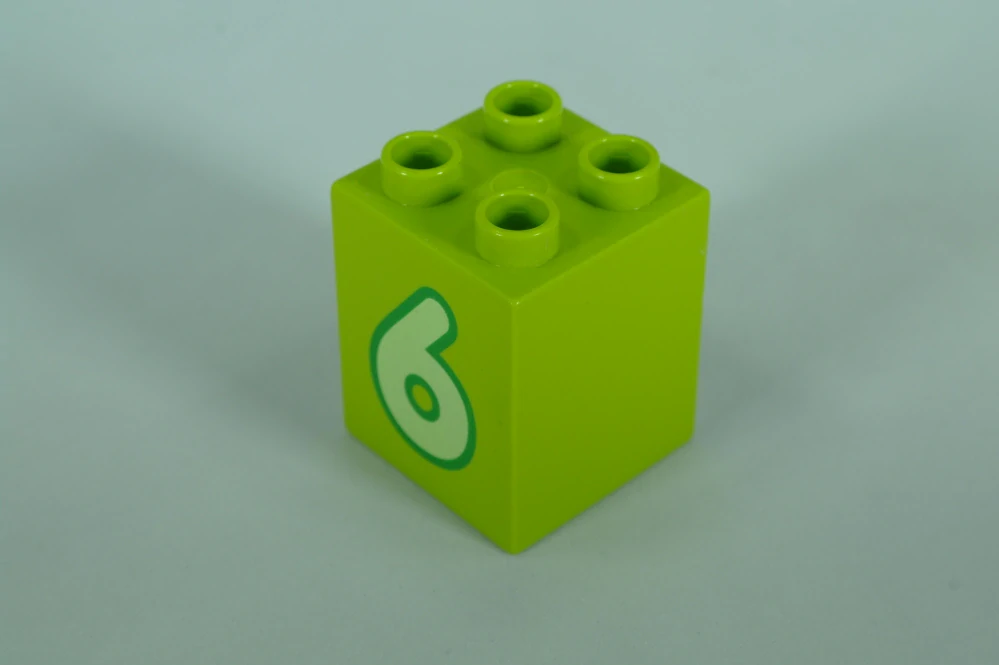 LEGO® DUPLO® čísla 2x2x2 limetková - 6