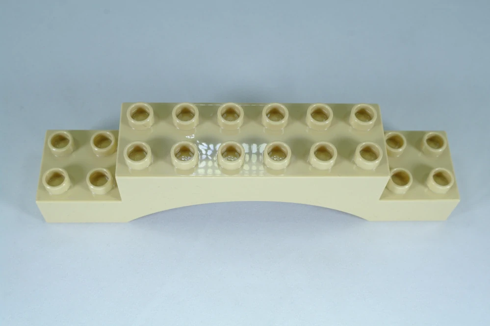 LEGO® DUPLO® cihla 2x10x2 oblouk - tan/opálení