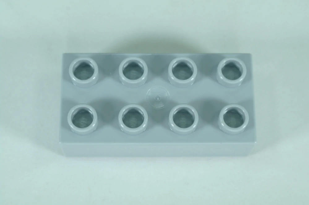LEGO® DUPLO® kostka/cihla 2x4 - světle šedá
