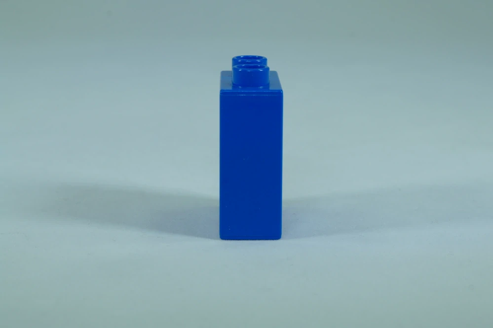LEGO® DUPLO® kostka/cihla 1x2x2 modrá