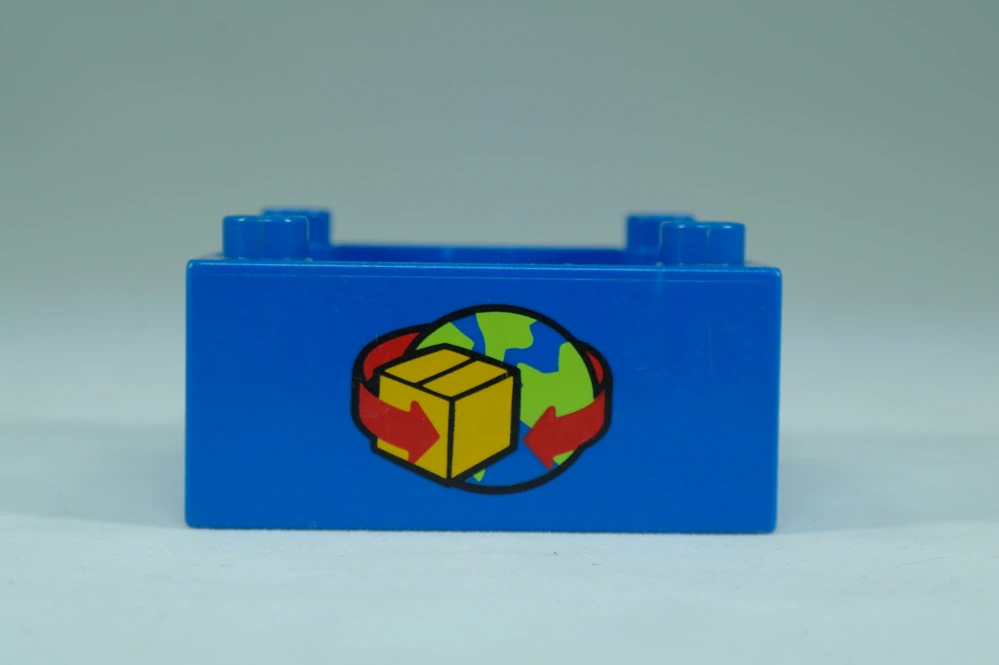 LEGO® DUPLO® kontejnerový box 4x4 se vzorem globu, přepravce