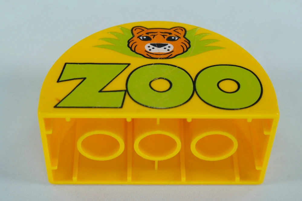 LEGO® DUPLO® kostka 2x4x2 půlkulatá - 'ZOO'