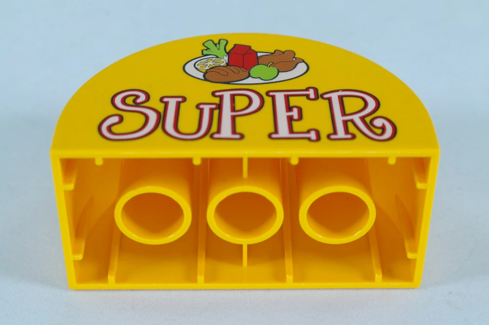LEGO® DUPLO® kostka 2x4x2 půlkulatá - super