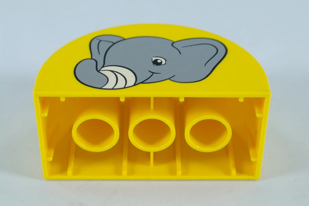 LEGO® DUPLO® kostka 2x4x2 půlkulatá - se sloní hlavou
