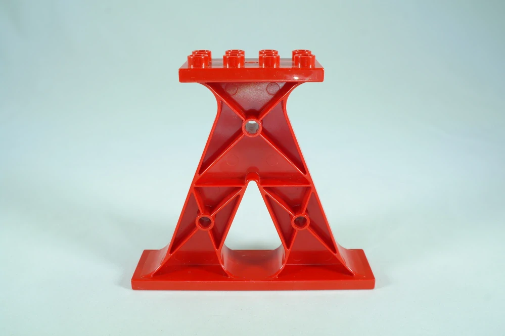 LEGO® DUPLO® podpora mostu, jeřábu. Nosník násypky - červený