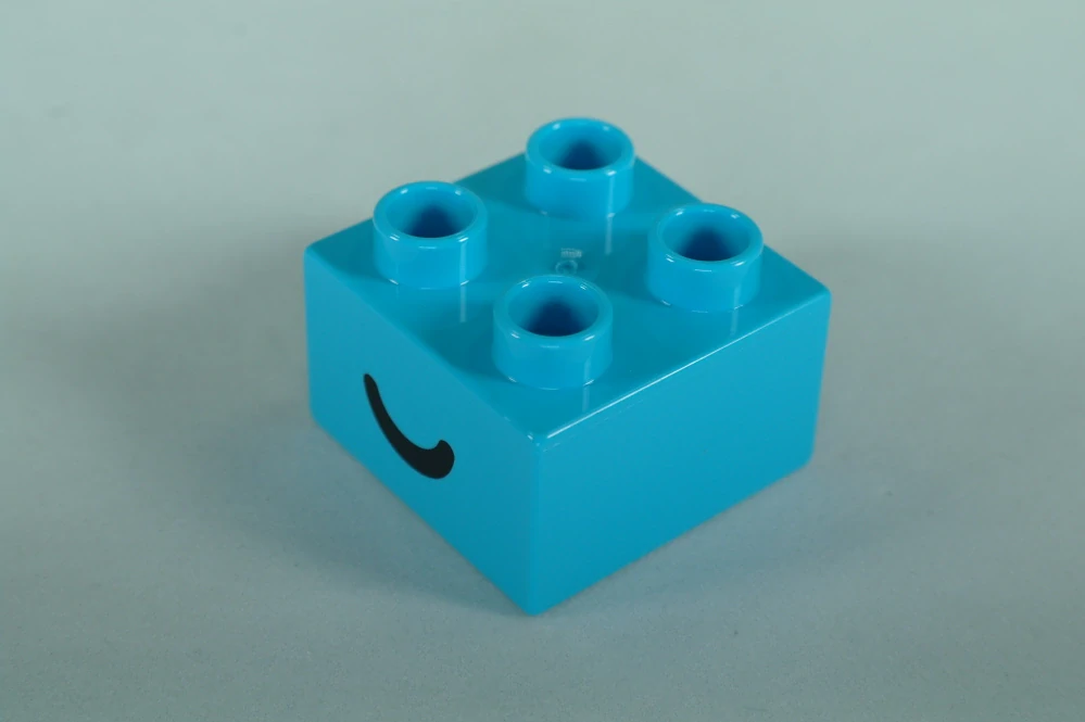 LEGO® DUPLO® cihla 2x2 se vzorem otevřeného a zavřeného oka