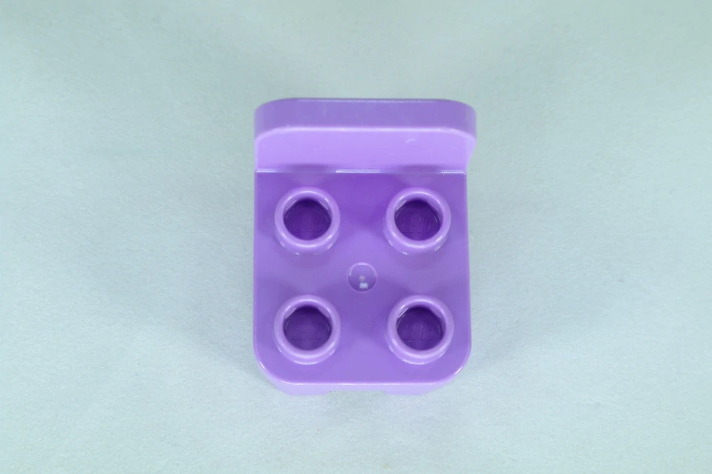LEGO® DUPLO® židle, zaoblené opěradlo - středně levandulová