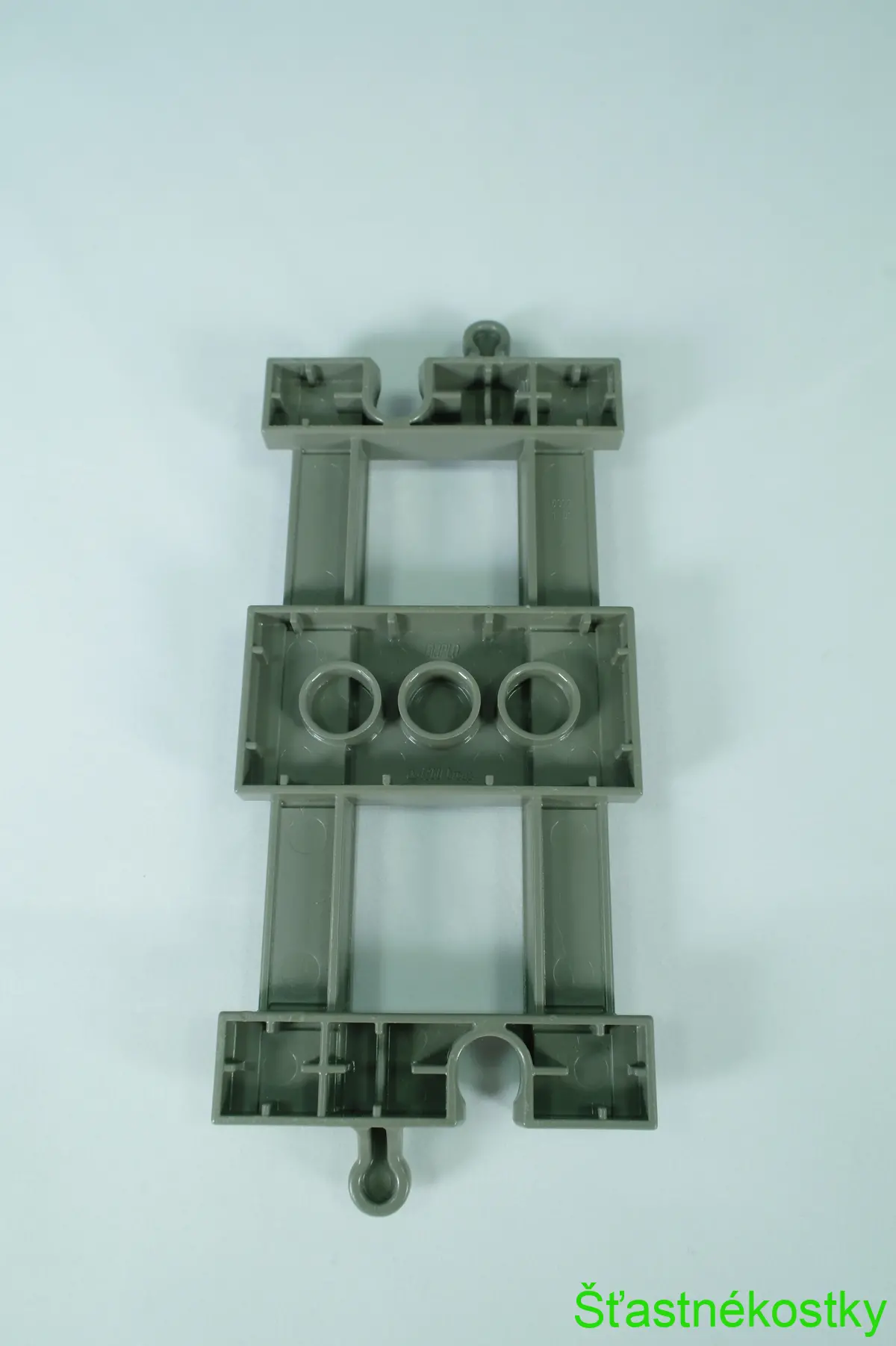 LEGO® DUPLO® kolej rovná - tmavě šedá