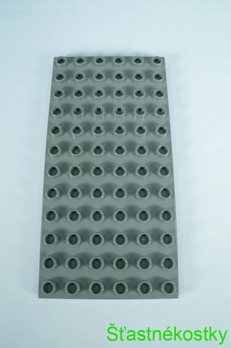 LEGO® DUPLO® deska 6x12 - tmavě šedá