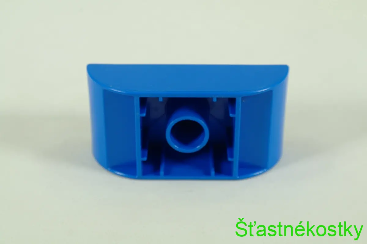 LEGO® DUPLO® cihla 2x4 sklon zakřivený obrácený dvojitý - modrá