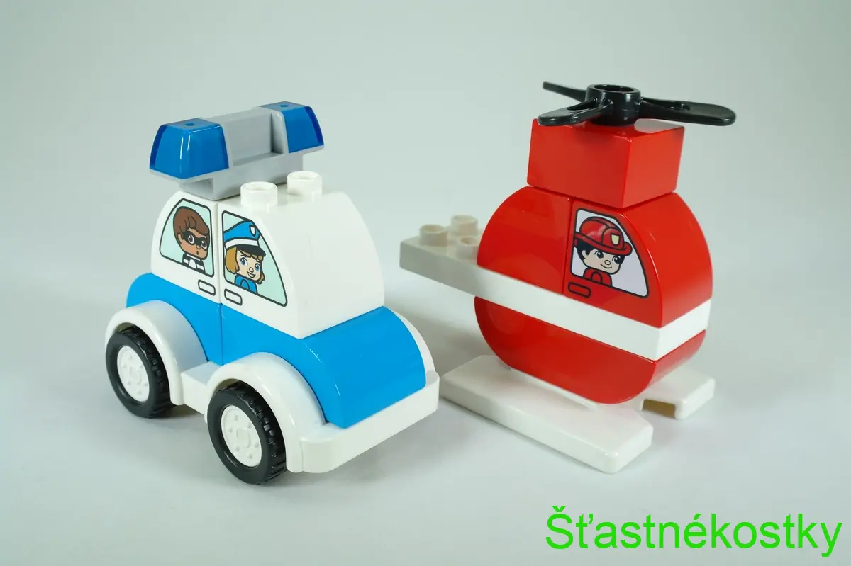 LEGO® DUPLO® 10957 Hasičský vrtulník a policejní auto