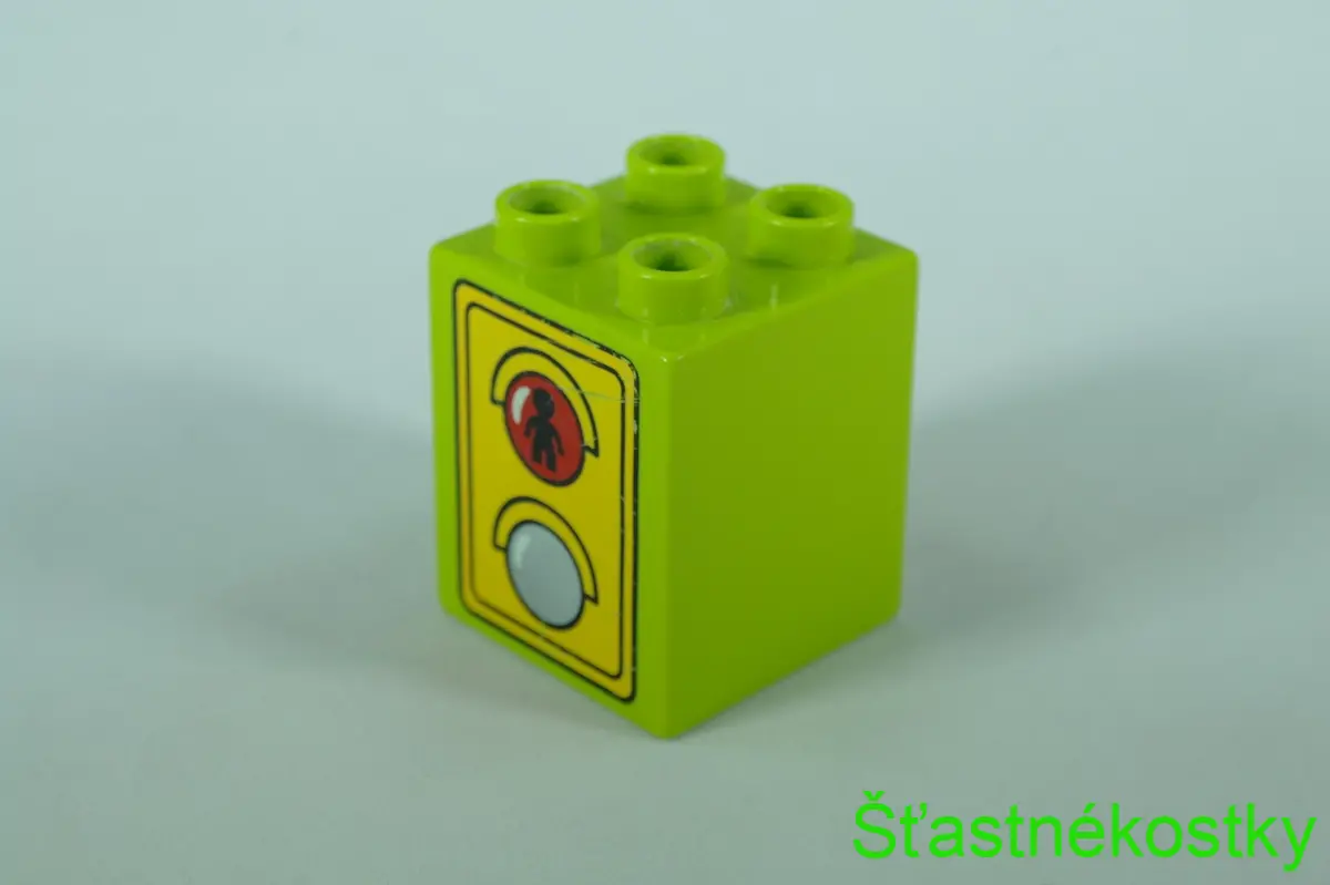 LEGO® DUPLO® cihla 2x2x2 se vzorem semaforu
