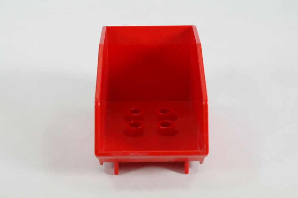 LEGO® DUPLO® korba vozu vysoká, se šikmým koncem - červená