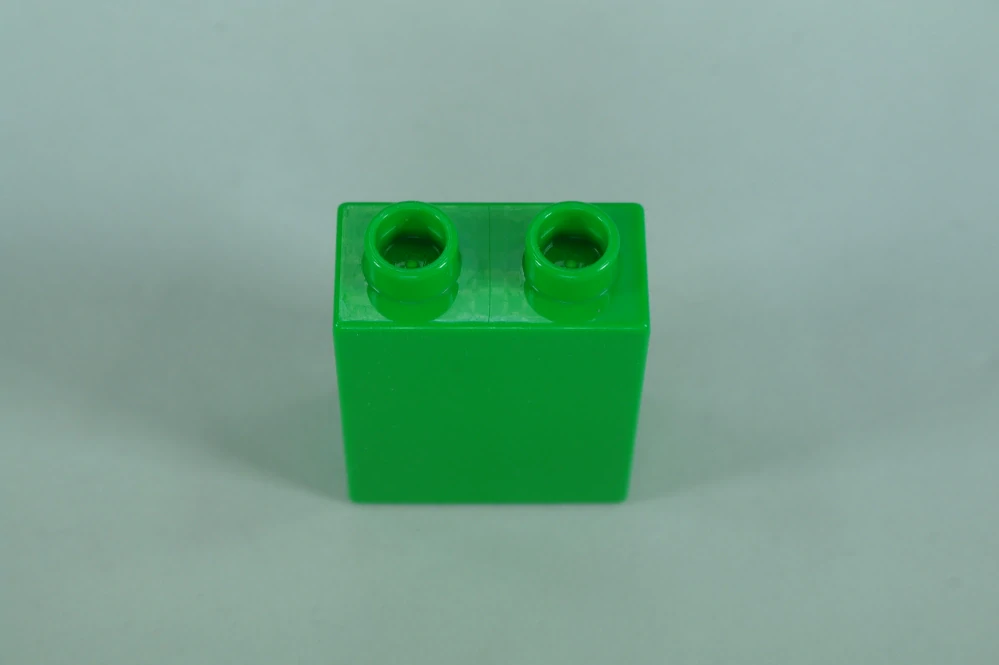 LEGO® DUPLO® kostka/cihla 1x2x2 jasně zelená