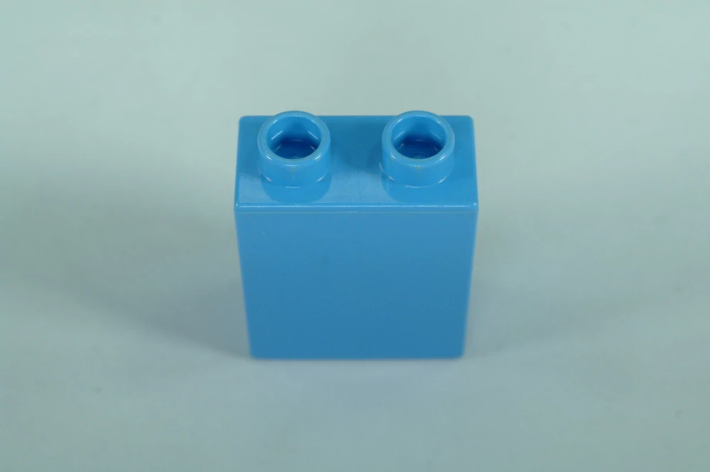 LEGO® DUPLO® kostka/cihla 1x2x2 středně modrá