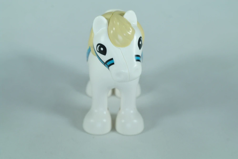 LEGO® DUPLO® hříbě/pony s béžovou hřívou a žlutou hvězdou na sedle