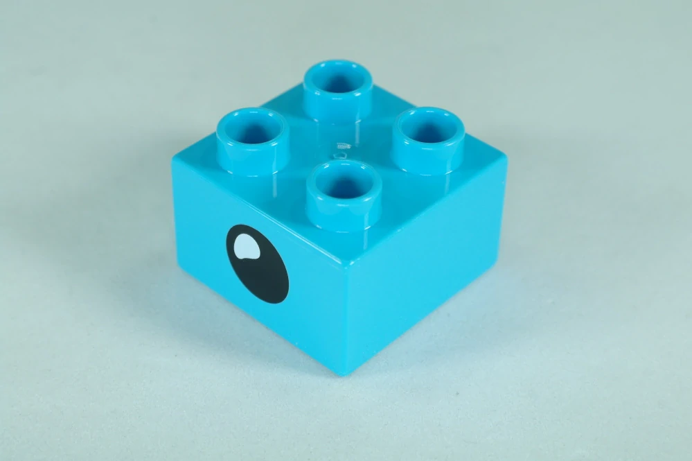 LEGO® DUPLO® cihla 2x2 se vzorem otevřeného a zavřeného oka