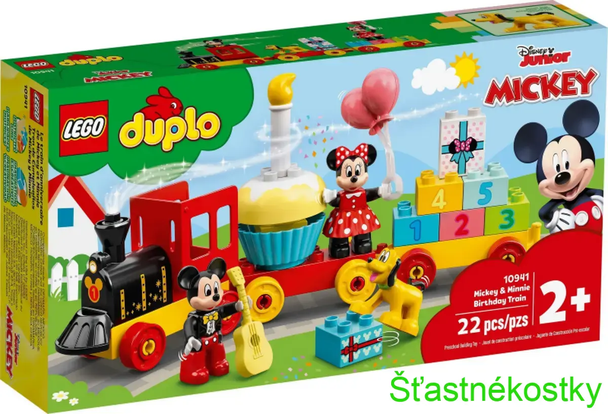 LEGO® DUPLO® 10941 Narozeninový vláček Mickeyho a Minnie