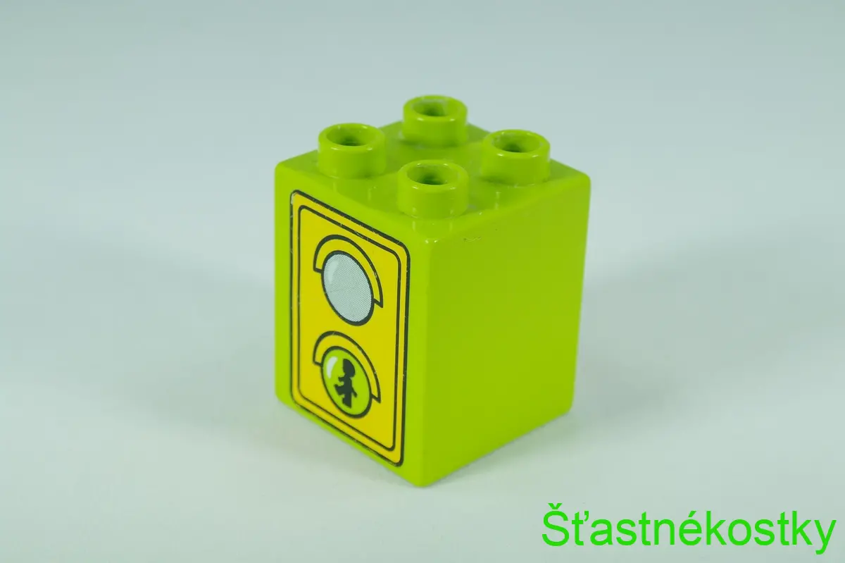 LEGO® DUPLO® cihla 2x2x2 se vzorem semaforu