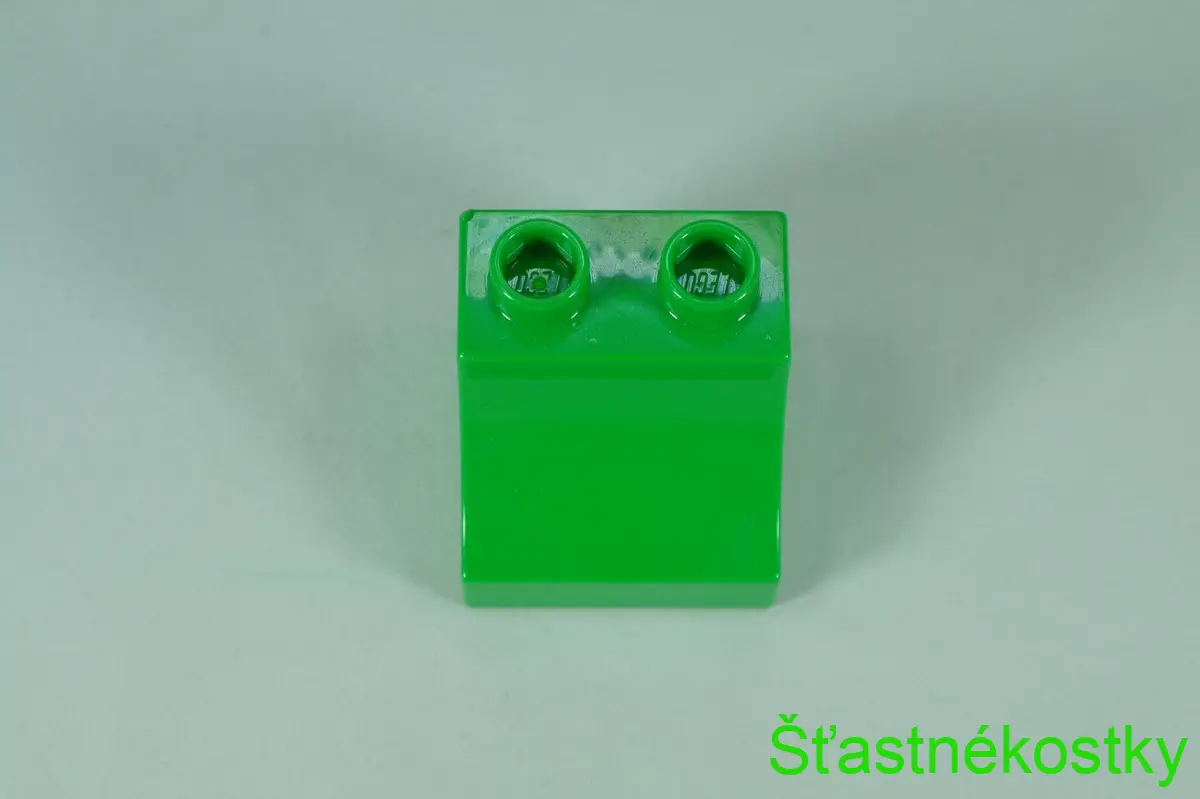 LEGO® DUPLO® cihla 2x2x1 1/2 oblouk obrácený - jasně zelená