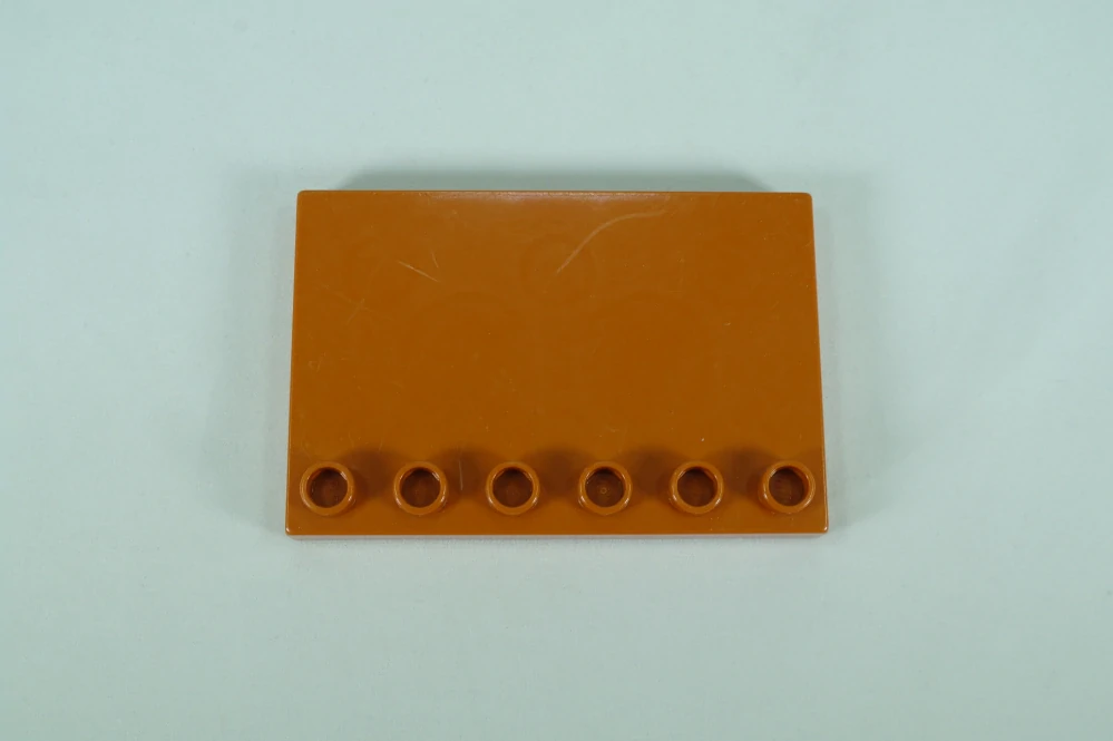 LEGO® DUPLO® deska, dlaždice 4x6 - tmavě oranžová