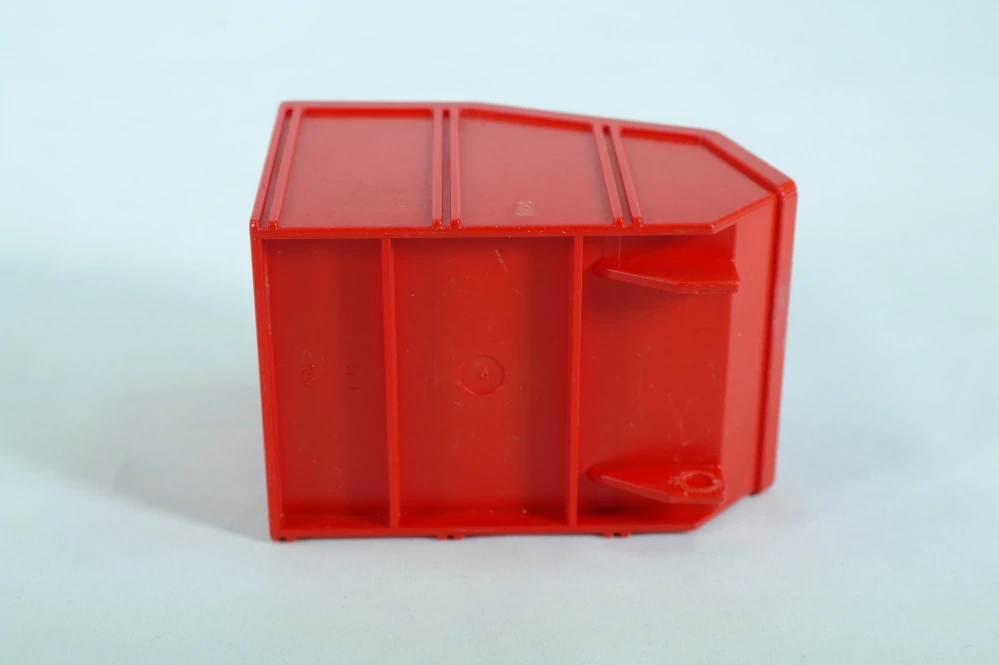 LEGO® DUPLO® korba vozu vysoká, se šikmým koncem - červená
