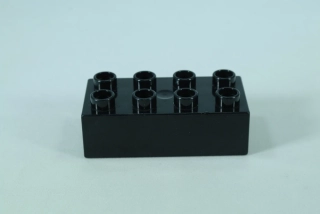 LEGO® DUPLO® kostka/cihla 2x4 - černá