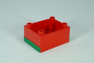 LEGO® DUPLO® základna vlakové kabiny - červená