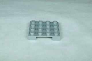LEGO® DUPLO® paleta 4x4 - Perleťově šedá