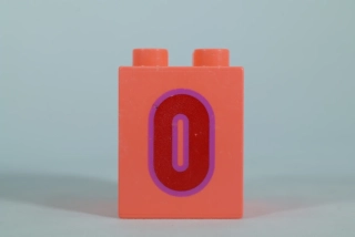 LEGO® DUPLO® čísla 2x2x2 korálová - 0