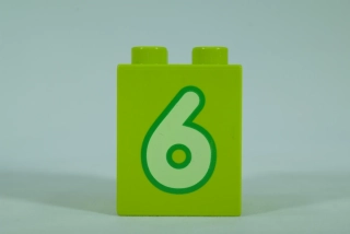 LEGO® DUPLO® čísla 2x2x2 limetková - 6