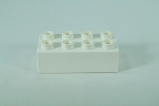 LEGO® DUPLO® kostka/cihla 2x4 - bílá
