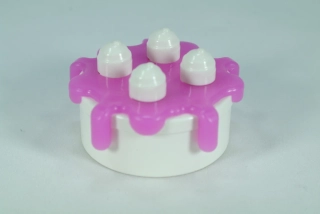LEGO® DUPLO® bílý dort s tmavě růžovou polevou