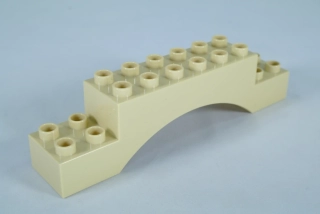LEGO® DUPLO® cihla 2x10x2 oblouk - tan/opálení