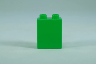 LEGO® DUPLO® kostka/cihla 1x2x2 jasně zelená