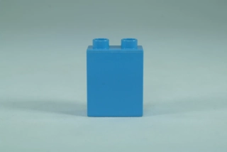 LEGO® DUPLO® kostka/cihla 1x2x2 středně modrá