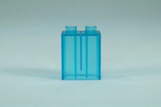 LEGO® DUPLO® kostka/cihla 1x2x2 trans. sv. modrá