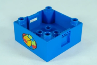 LEGO® DUPLO® kontejnerový box 4x4 se vzorem globu, přepravce