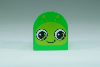 LEGO® DUPLO® cihla 2x2x2 se vzorem housenky / plže
