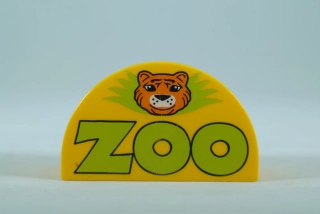 LEGO® DUPLO® kostka 2x4x2 půlkulatá - 'ZOO'