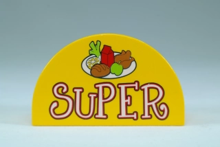LEGO® DUPLO® kostka 2x4x2 půlkulatá - super