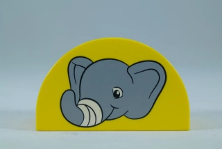 LEGO® DUPLO® kostka 2x4x2 půlkulatá - se sloní hlavou