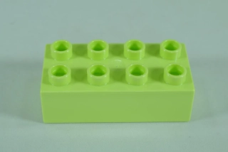 LEGO® DUPLO® kostka/cihla 2x4 - žlutozelená