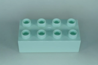LEGO® DUPLO® kostka/cihla 2x4 - světlá aqua